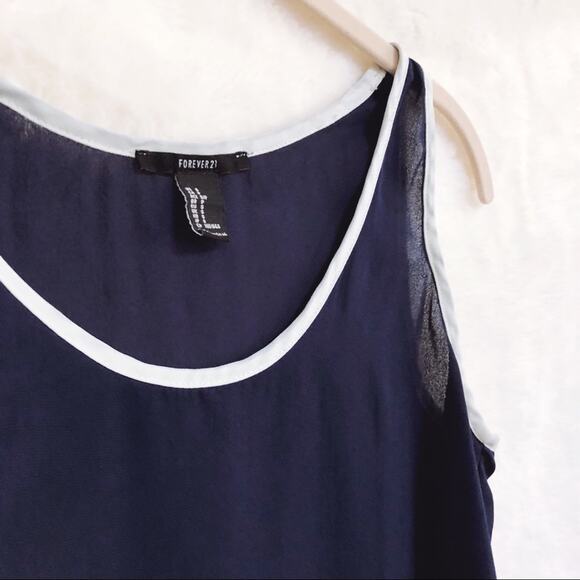 Forever 21 Blue White Tank Top - Picture 6 of 8
